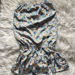 Vintage Floral Midi Skirt